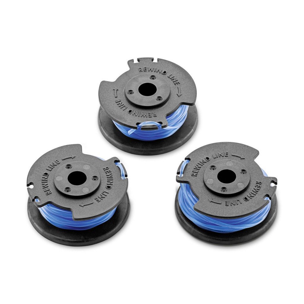 Paquete Con Tres Unidades De Carrete De Hilo Karcher ltr 18 Battery. Ref. 2.444-016.0