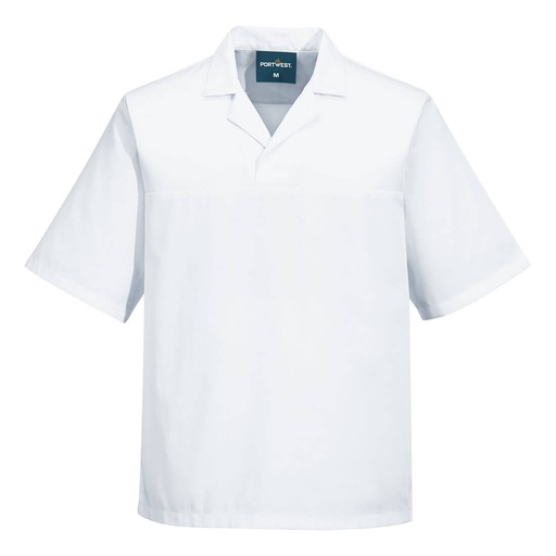 2209 - Camisa de panadero de manga corta sin bolsillos