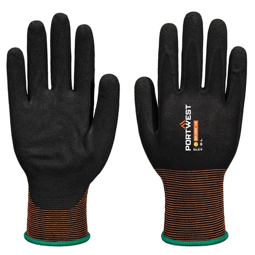 A375 - GP Grip 18 Nitrile Smooth/Sandy Glove Negro