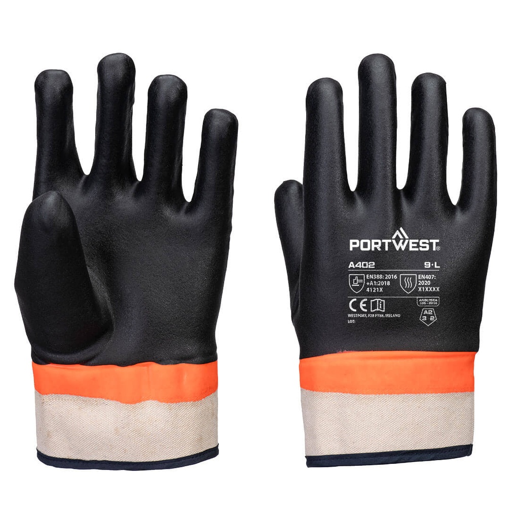 A402 - Grip PVC Sandy Double Dipped Glove Doble capa arenosa