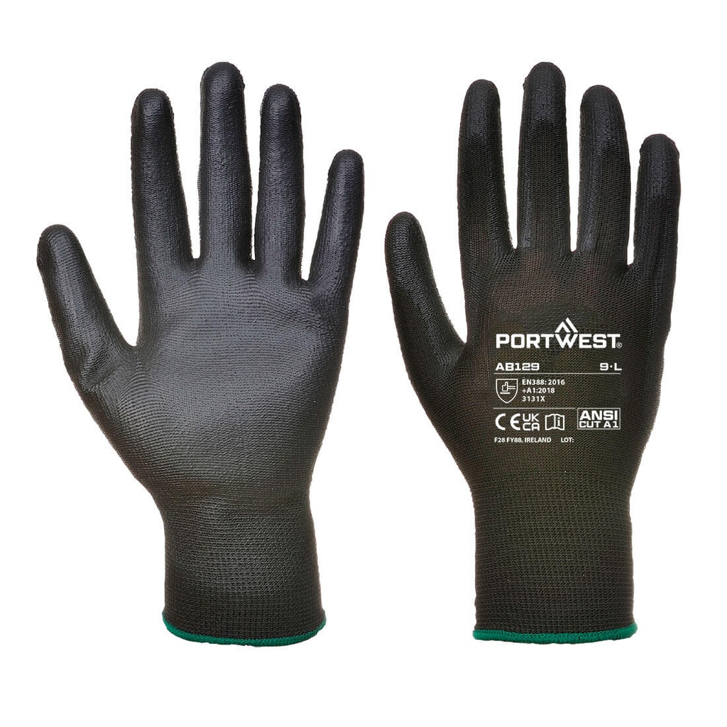 AB129 - Guante con palma de PU 288 guantes 144 pares 