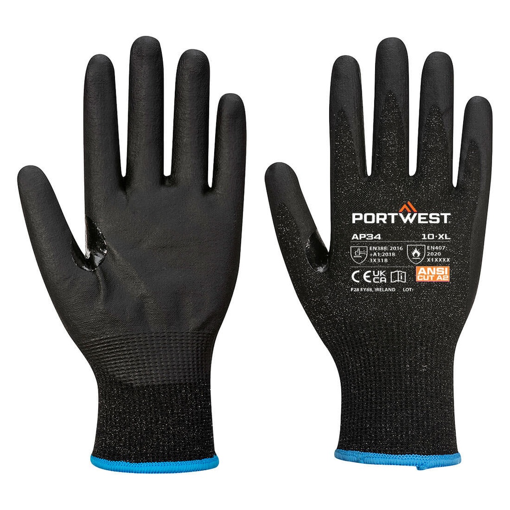 AP34 - Guante LR15 de Espuma de Nitrilo Touchscreen para pantalla tactil. Pack de 12 uds