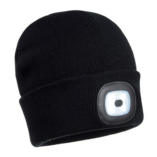 [B028BKR] B028 - Gorro con doble LED recargable