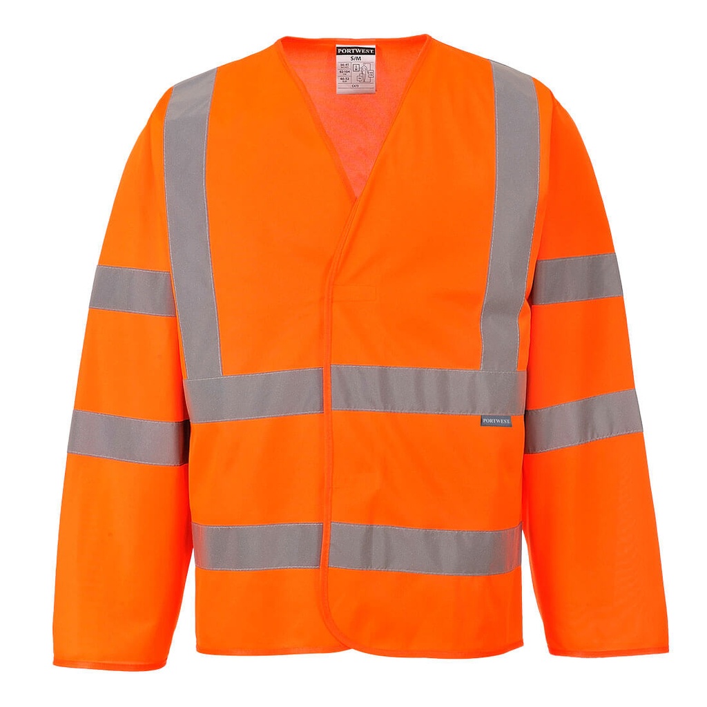 C473 - Chaqueta manga larga de alta visibilidad con tirantes y dos bandas