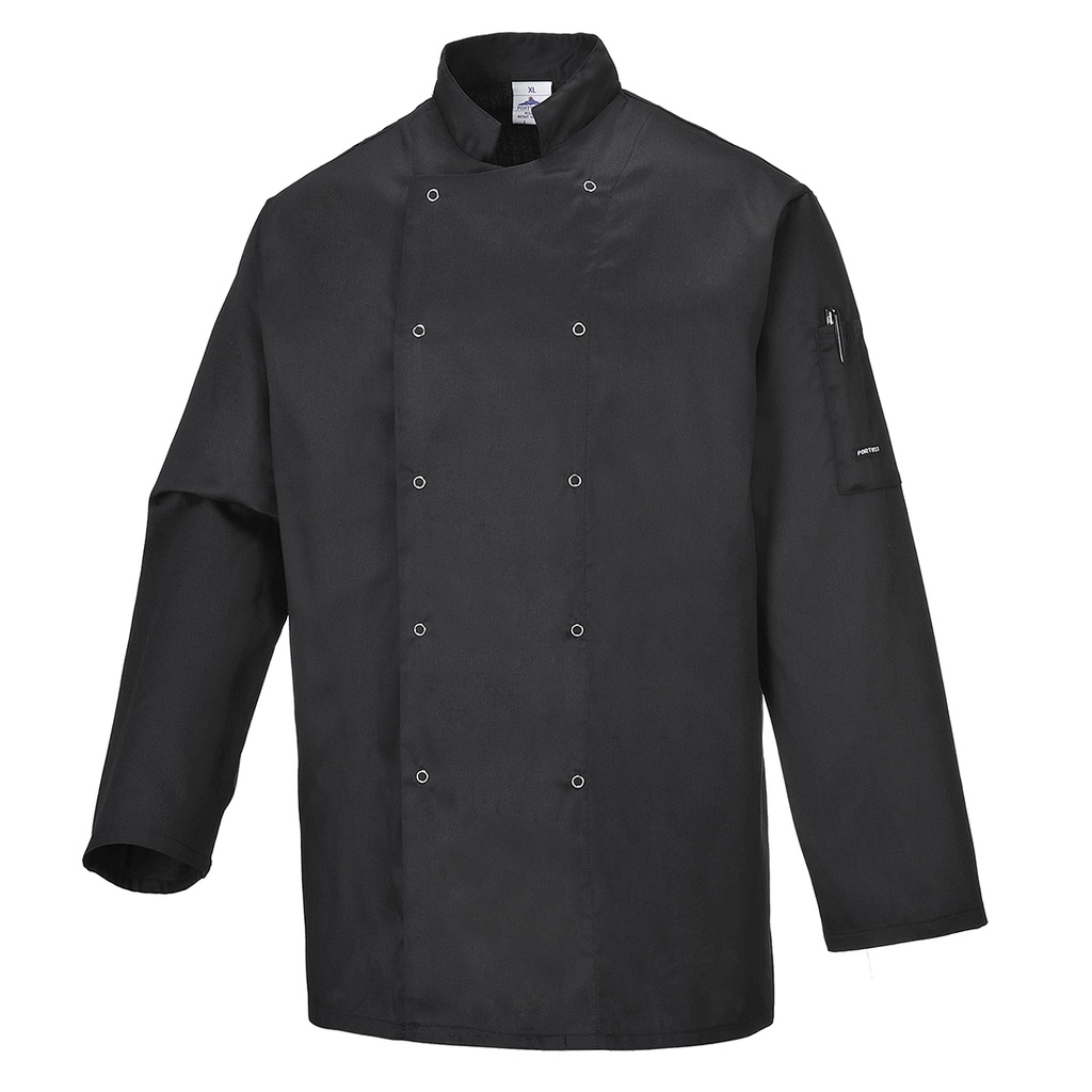 C833 - Chaqueta de cocina Suffolk, con manga larga
