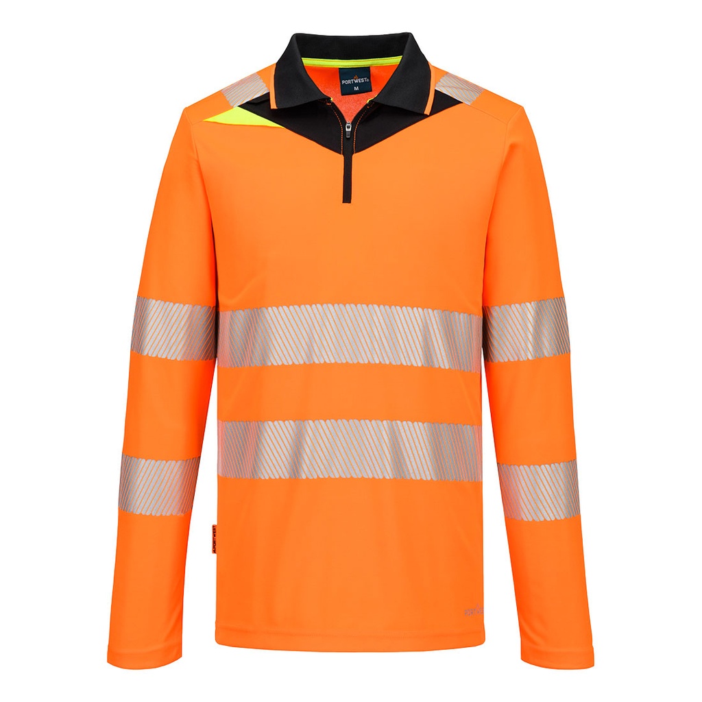 DX419 - Polo de manga larga DX4 Hi-Vis Zip