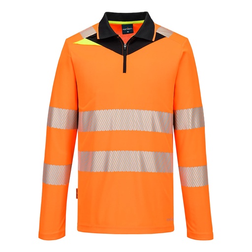 DX419 - Polo de manga larga DX4 Hi-Vis Zip