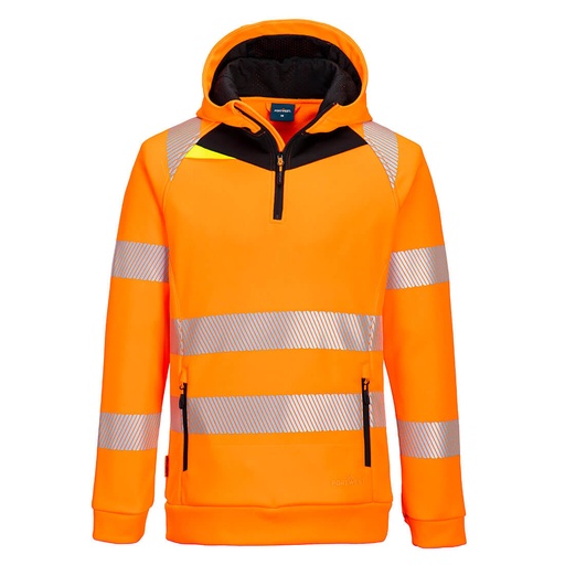 DX482 - Sudadera con capucha DX4 Hi-Vis 1/4 Zip