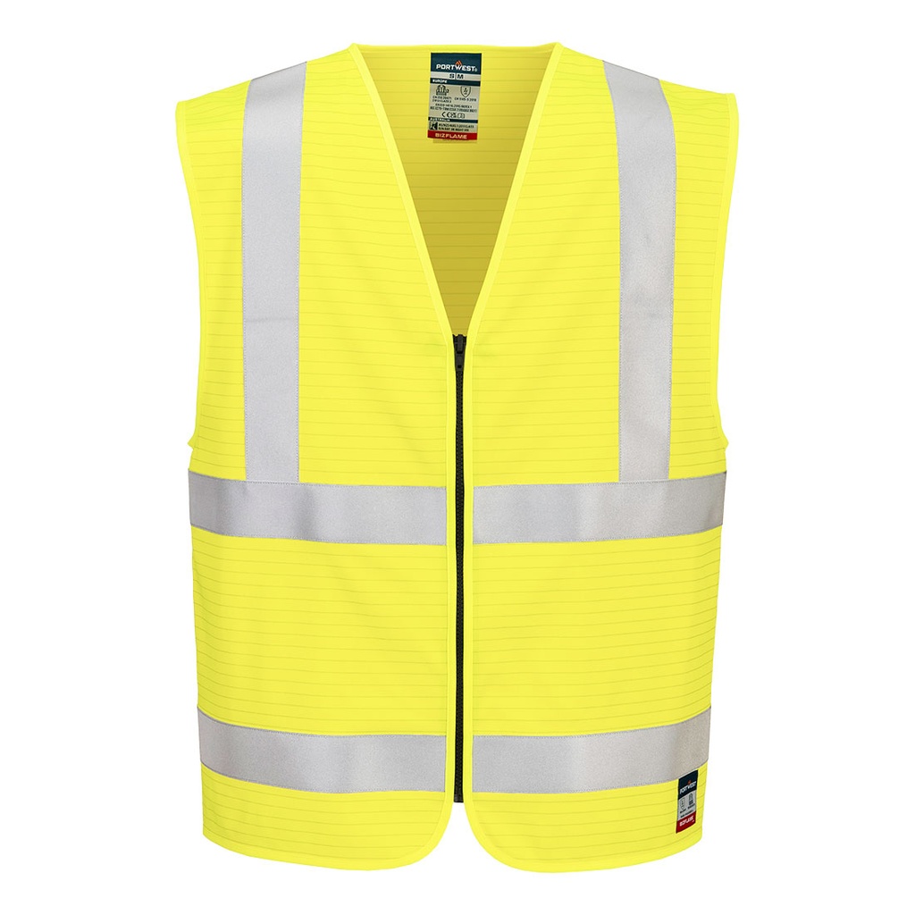 FR615 - Chaleco Bizflame Hi-Vis FR Zip Vest