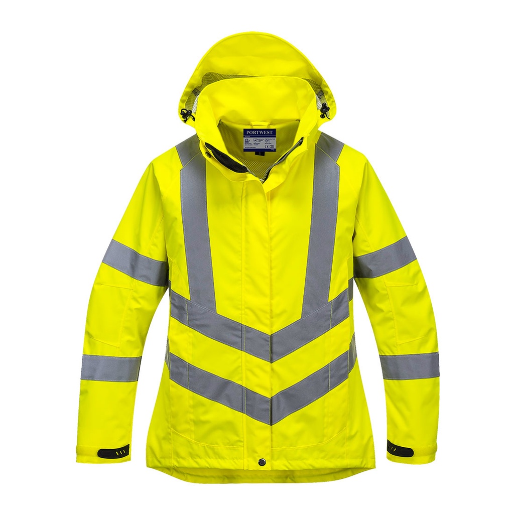 LW70 - Chaqueta impermeable y transpirable de alta visibilidad para mujer