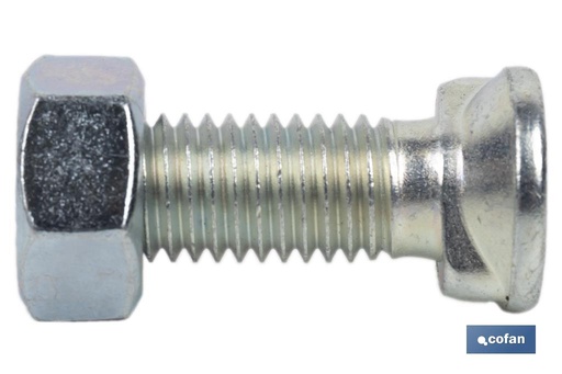 Tornillo de arado con dos prisioneros