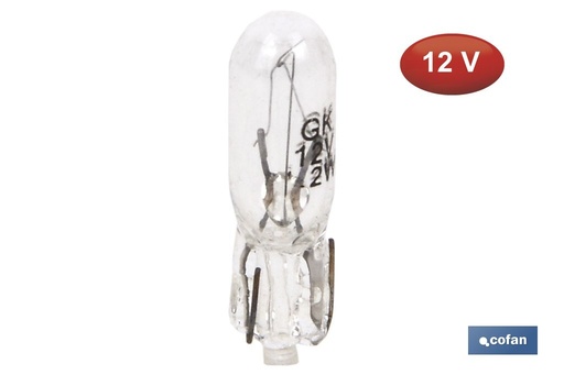 Lámpara SIN casquillo W1,2-T5 12 V
