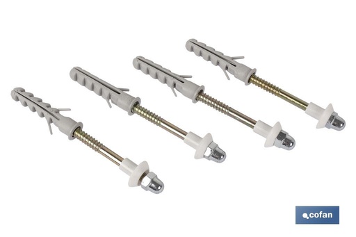[07600101] Set 4 piezas fijación para sanitarios y WC
