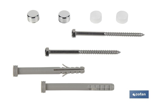 [07600103] Set de 2 piezas de Taco Largo Inox