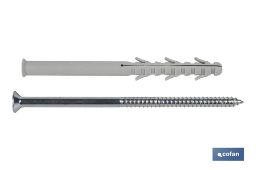 Taco largo de golpe con tornillo Torx