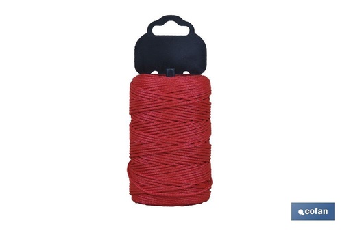 [08101004] Trenza de Polipropileno / 8842 1,5mm ø Rojo (Blíster)