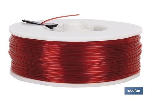 [08101086] Hilo de Sedal Monofilamento de Nylon 100% Rojo