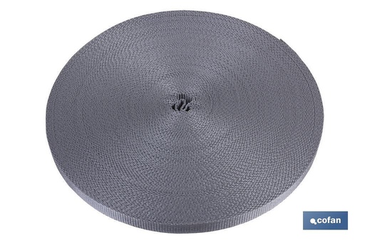 [08101092] Rollo cinta persiana 17mm x 50m gris