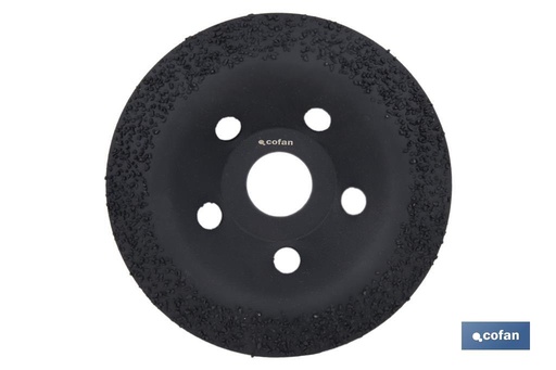 Plato Rectificador para Amoladora con Placas de Carburo de Tungsteno