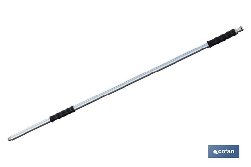 [09301586] Barra de metal para cepillo lavacoches con enchufe rápido grande
