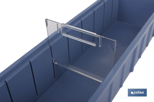 [09400275] Separador transversal de PP para gaveta especial mostrador