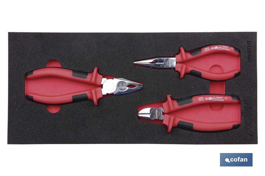 Módulo de espuma con herramientas