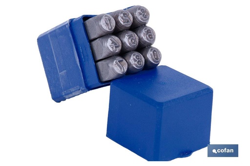 Juego de números para marcado por estampación