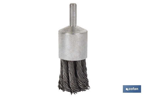 [10250001] Cepillo Alambre Brocha Trenzado Acero