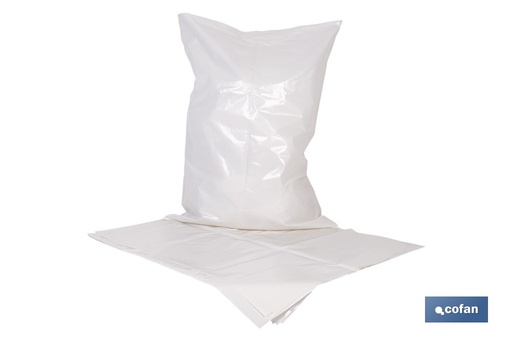 [10392171] Saco de polietileno blanco impermeable