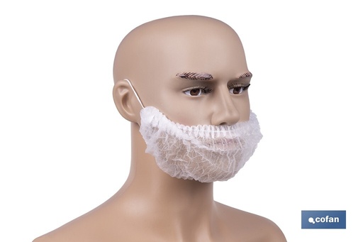 [11000433] Cubrebarbas desechables