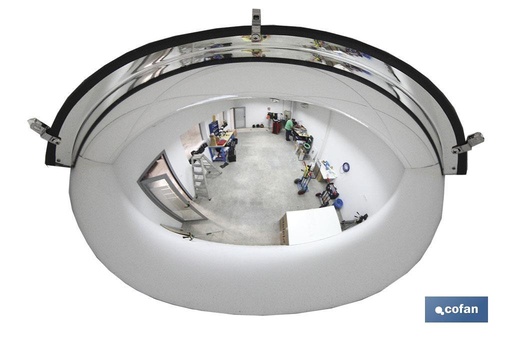 [11000474] Espejo Hemisférico 180º de 45 cm
