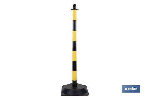 [11000803] Poste con Base Amarillo/Negro