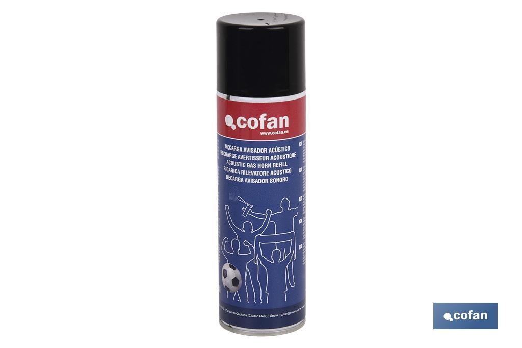 Recarga para bocina de avisador acústico de 300 ml