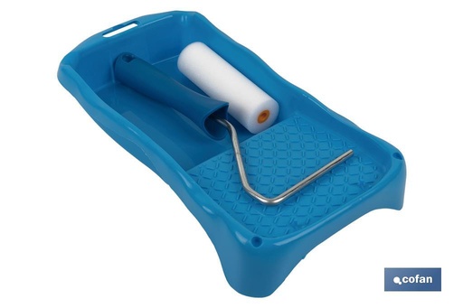 [15005091] Kit de esmaltar compuesto de rodillo de espuma y cubeta