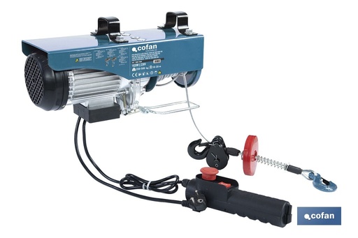 Polipasto eléctrico con parada de emergencia