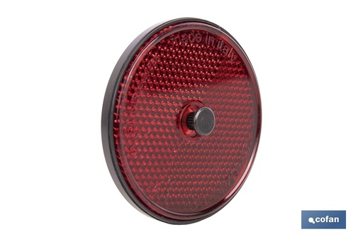 Catadióptricos redondos con tornillo para fijar en vehículos