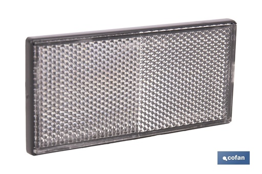 Catadióptrico rectangular con adhesivo para poner en vehículos