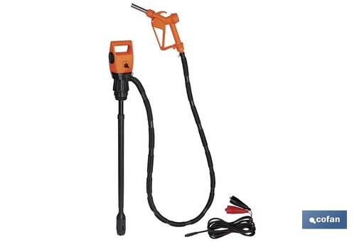 [31001101] Bomba Eléctrica + Pistola Bidón (Conexión Batería 12V)