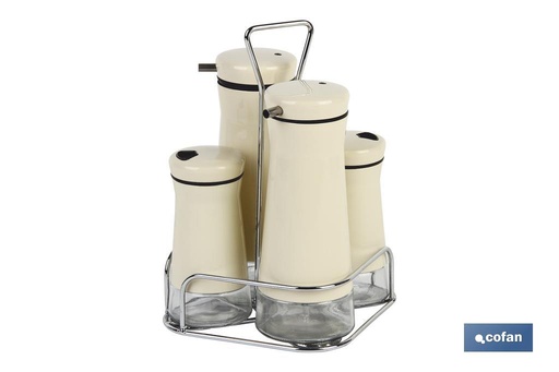 [41001742] Set de aceiteras de 4 piezas Modelo Aloreña