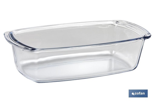 [41001810] Fuente ovalada de borosilicato Modelo Baritina I Capacidad 1800 ml I Peso 800 gramos