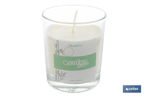 Vela aromática de cera vegetal