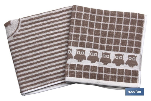 [41004804] Pack de 2 paños de cocina