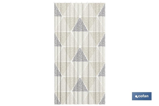 Cortina de Baño Impermeable con Estampado de Triángulos para Ducha