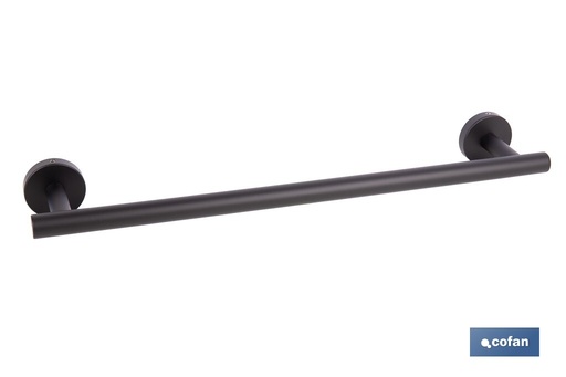 [43000071] Toallero negro mate