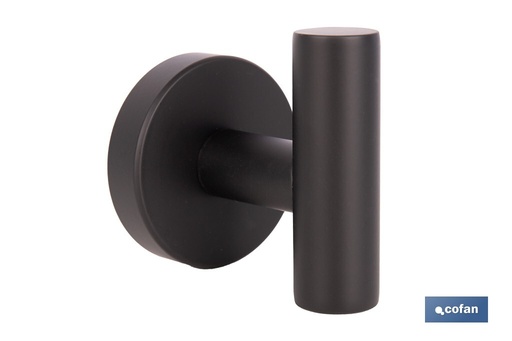 [43000074] Percha negra mate
