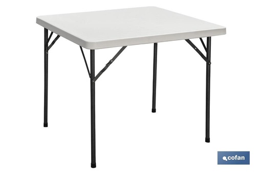 [43051015] Mesa de catering plegable cuadrada portátil