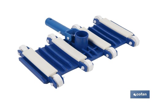 [43052017] Limpiafondos Flexible para Piscinas con 8 Ruedas
