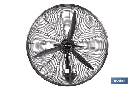 Ventilador industrial de pared con 3 velocidades