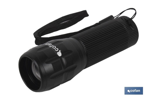[50003120] Linterna Aluminio LED ZOOM 3.7 x 12cm