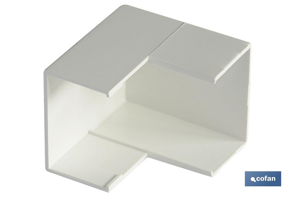 Ángulo exterior para minicanal eléctrico